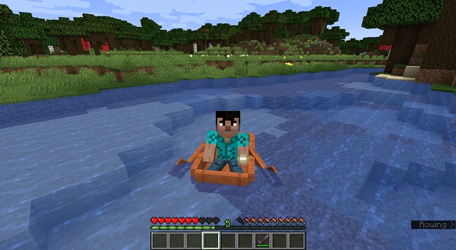 Boating in MC -build boat minecraft