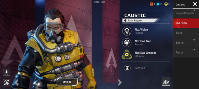 Caustic apex legends characters