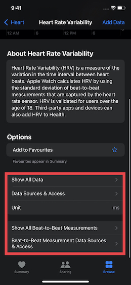 Hrv on apple watch hot sale