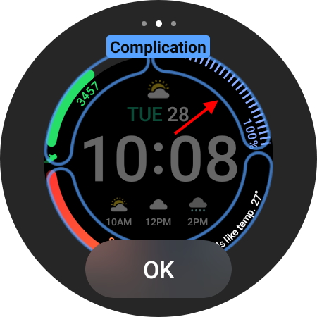 choose complication from menu 