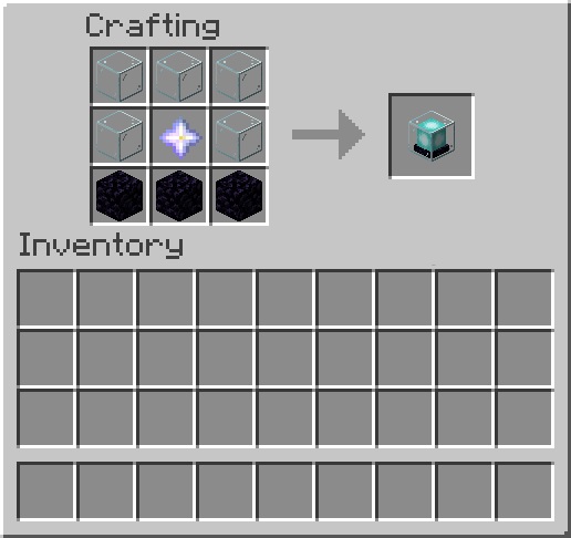 Crafting Recipe Beacon Minecraft