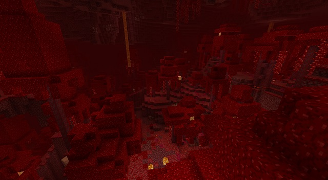 Crimson Forest Biome في Minecraft