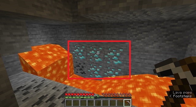 Алмазная руда в Minecraft