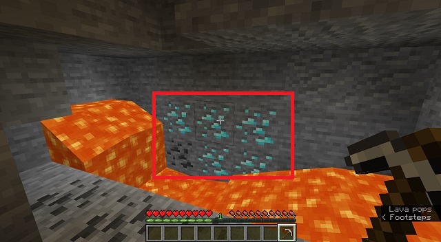 Diamond Ore in Minecraft