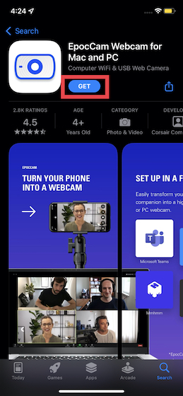 EpocCam app on App Store