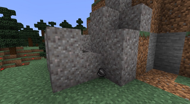 หินเหล็กไฟและกรวดใน Minecraft