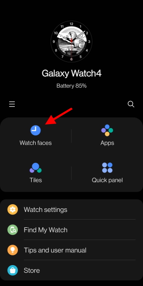 The galaxy wearable outlet app