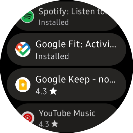 Galaxy watch and google on sale fit