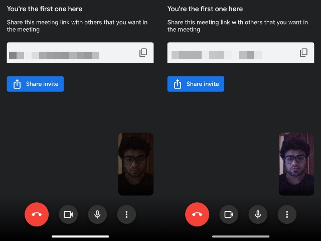 Google Meet für Web hellt Ihr Video jetzt automatisch während Anrufen auf, um die Sichtbarkeit zu verbessern
