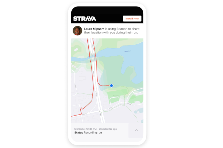 Live Location with Friends on Strava 