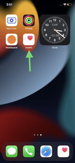 Launch the Health app on your iPhone