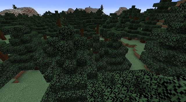 Where to find a taiga biome in Minecraft?