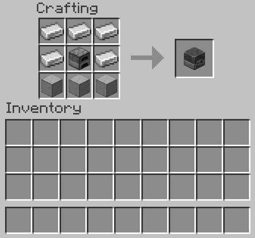 Recipe for Blast Furnace in Minecraft