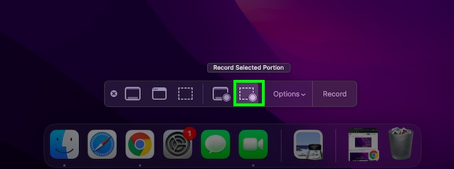 Record selected portion in QuickTime Player