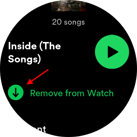 Android wear 2024 spotify offline