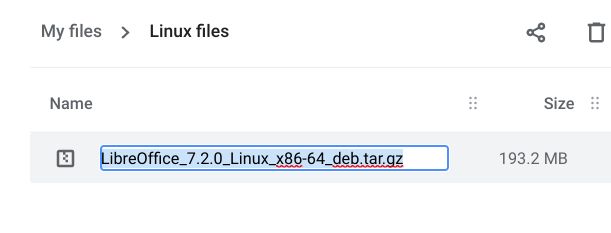 Install tar.gz File on a Chromebook