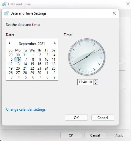 Disable Time and Date Syncing