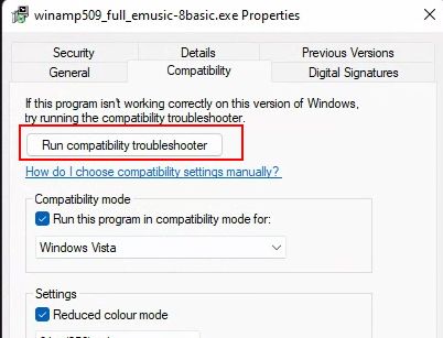 compatibility troubleshooter