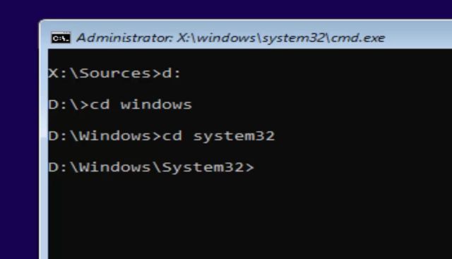 Reset Windows 10 Local Admin Password with Command Prompt