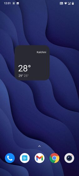 Android 12 widget on home screen