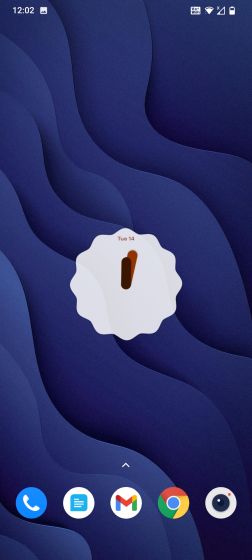 Android 12 Clock Widget on Android 11