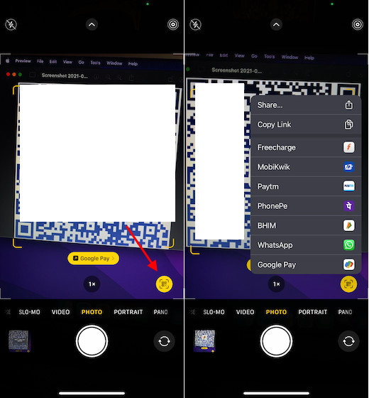 How to Use iPhone Camera App to Make UPI Payments on iOS 15 in India