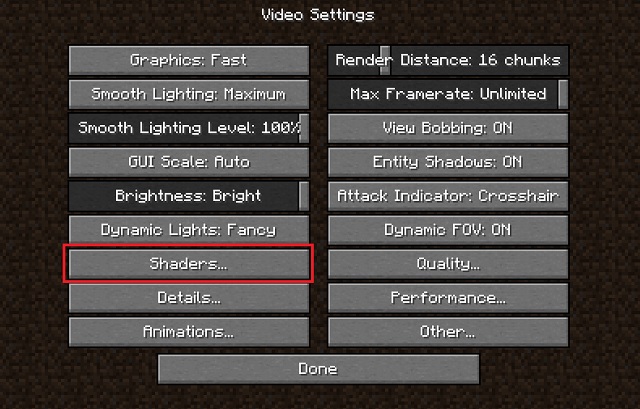 List of MCPE 1.18 Shaders 