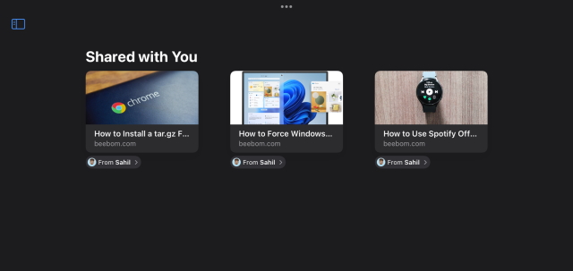 Shared with You iPad