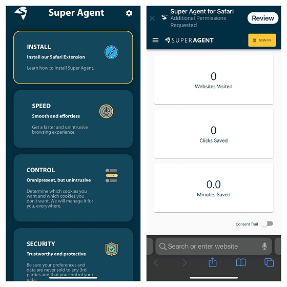 Super Agent for Safari - best Safari Extensions for iPhone