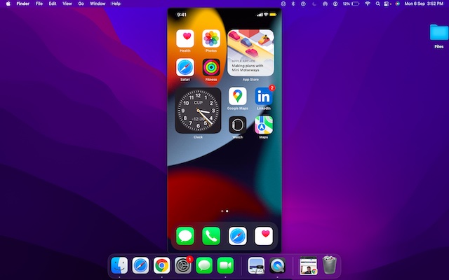 Unlock your iPhone to see it in QuickTime
