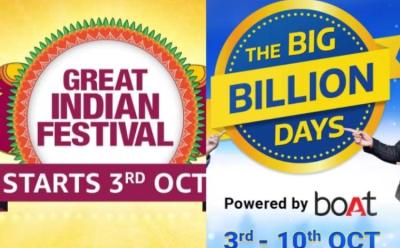Flipkart, Amazon Prepone Sale Events to Rival Each Other; Both Events to Go Live on October 3