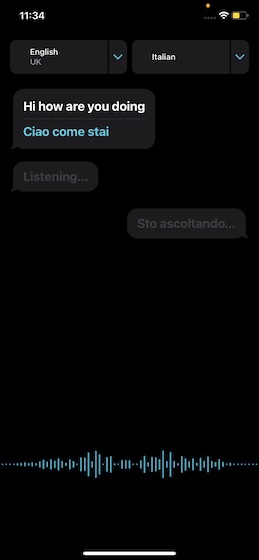 enable Auto-Translate mode in iOS 15