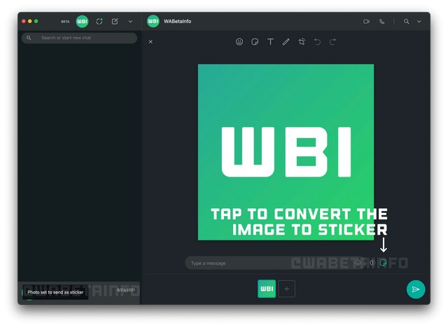 WhatsApp Will Soon Let You Send an Image as a Sticker via Its Desktop Client