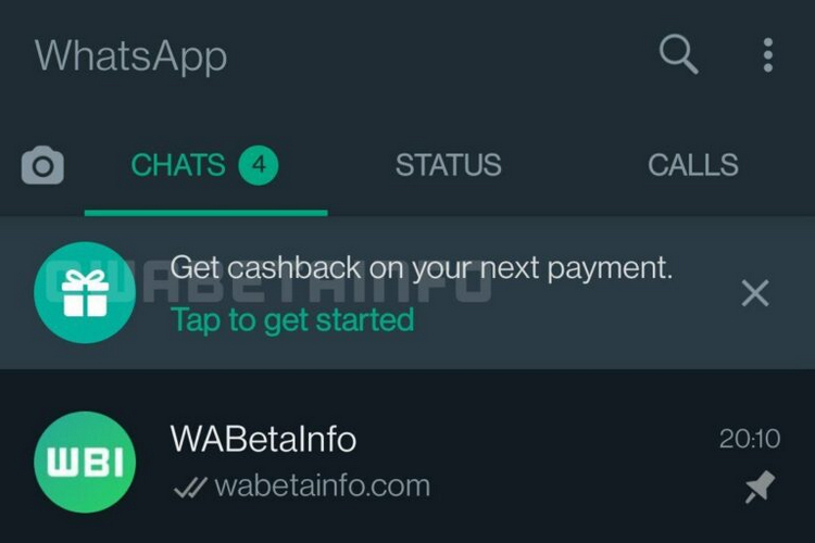 WhatsApp Pay May Soon Offer Cashbacks for UPI Payments