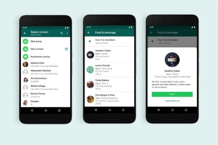 Mit WhatsApp können Sie bald in der App nach Unternehmen suchen
