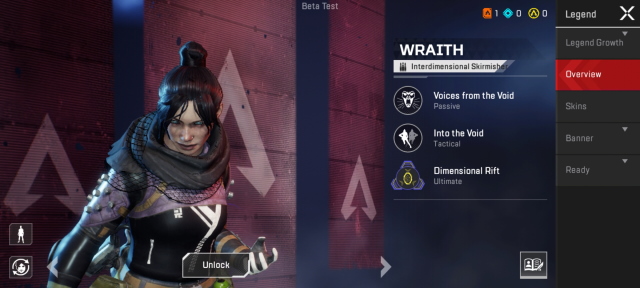 Wraith apex legends