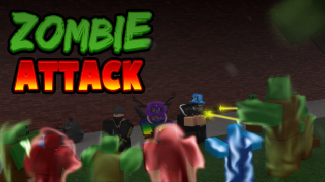 a screenshot of Zombie Attack scary roblox game 