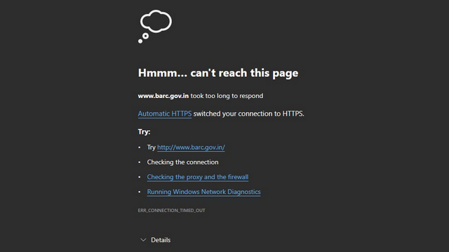 access http version of the site edge
