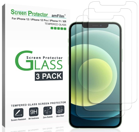 amFilm screen protector iPhone 12