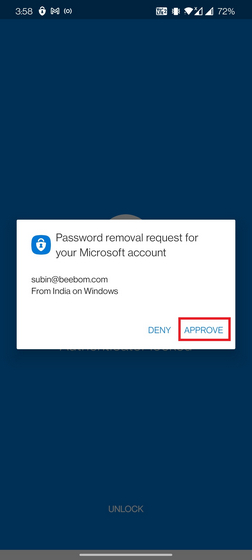 approve password removal request msft -Microsoft Account Without Password