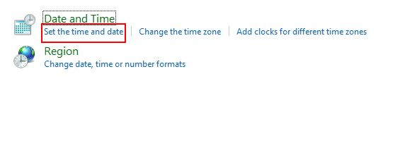 Disable Time and Date Syncing
