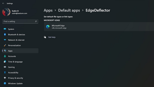 edge deflector default page listing