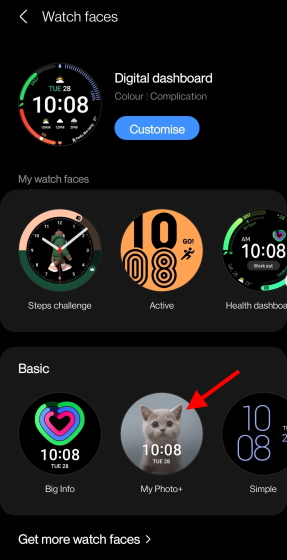 Samsung galaxy watch discount active 2 custom faces