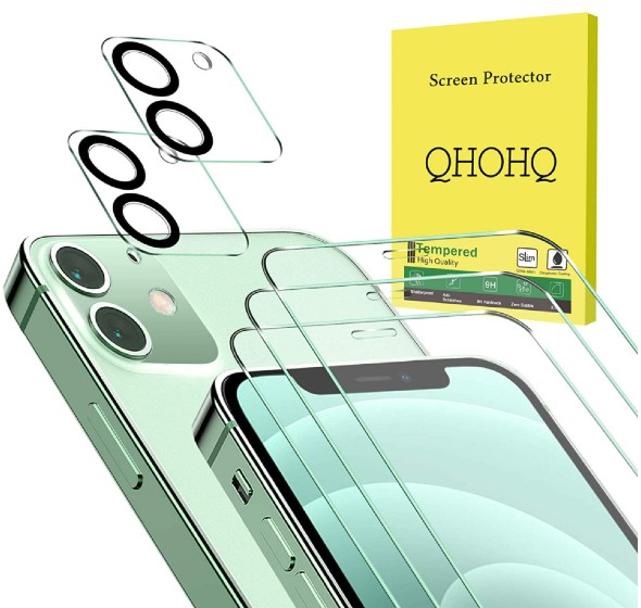 qhohq screen protector for iPhone 12
