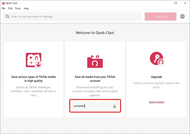 How to Download TikTok Videos Using Qoob Clips