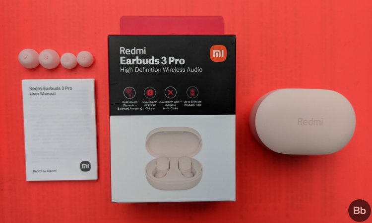 redmi earbuds 3 pro - box contents