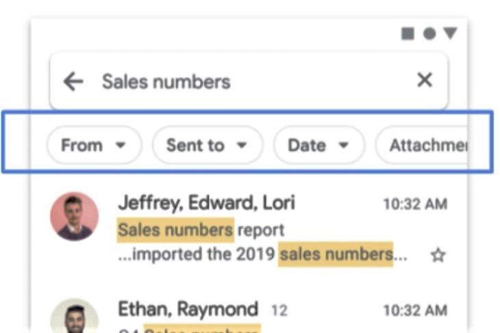 Google Starts Rolling out New Search Filters in Gmail for Android
