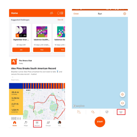 set up strava beacon