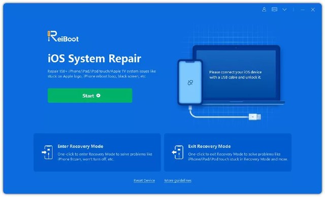 tenorshare reiboot start system repair