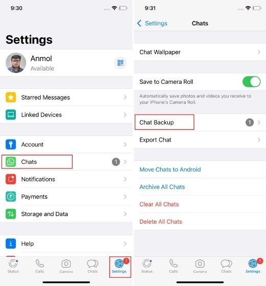 Aktivieren Sie End-to-End-verschlüsselte WhatsApp-Chat-Backups auf dem iPhone